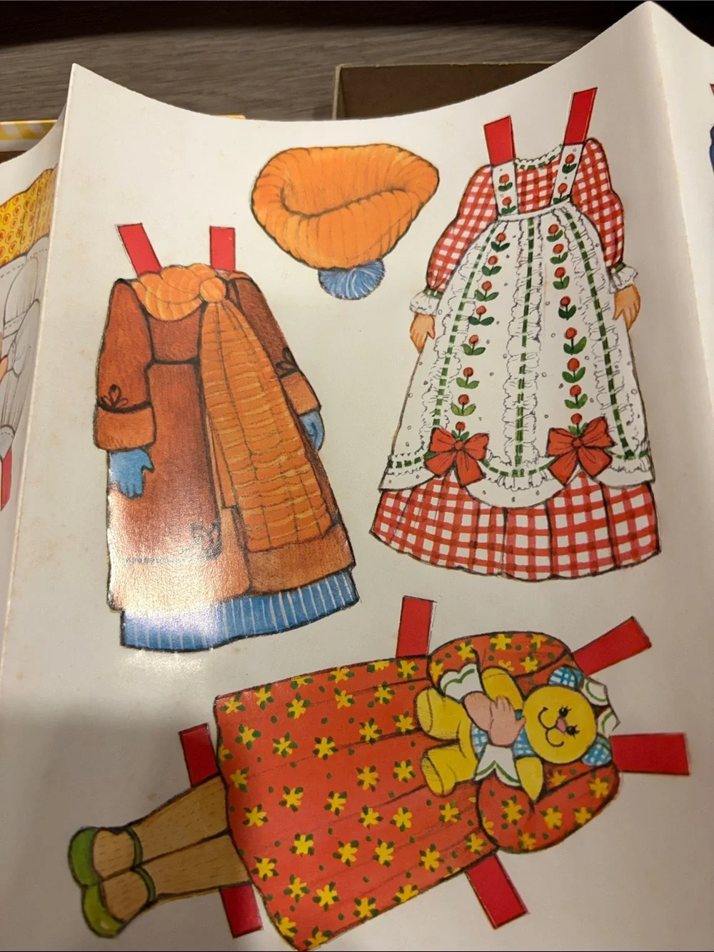 Vintage The Ginghams Becky’s Playroom Paper Doll & Play Set - Yellow Gingham